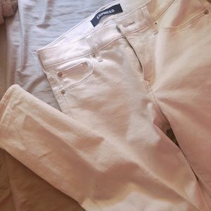 White Stretch Express Skinny Jeans